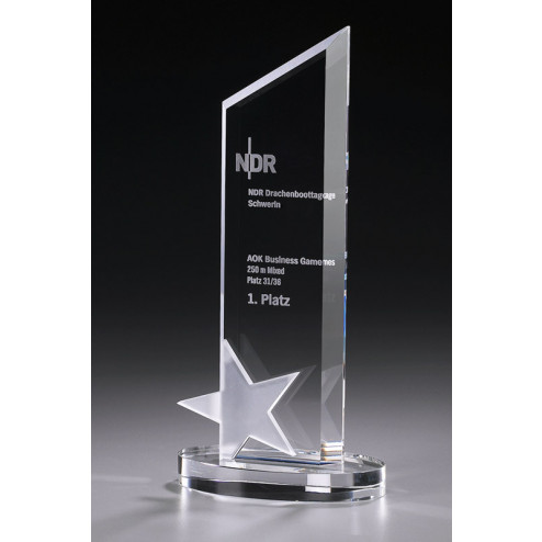 Glas Award Frozen Star