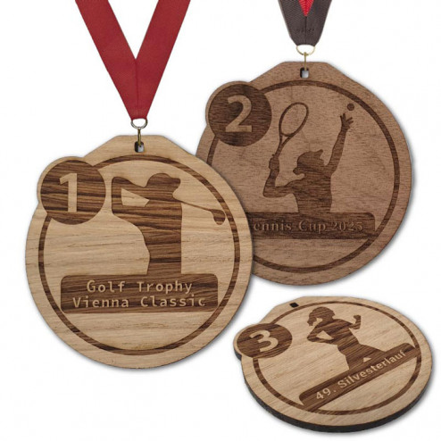 Holz Medaille Zeitgeist