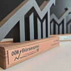 3D-Award individuell gefertigt mit Holzsockel - Detailansicht - Awards