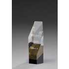 Barcelona Award aus Glas mit Goldeffekt