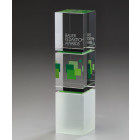 Triple Cube Glas Award bedruckt & graviert - awards.at