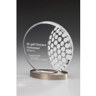Acrylaward Metal Circle Golf Trophy - awards - ebets