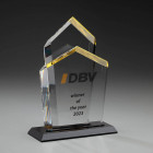 Comittee Trophy bedruckt aus Acrylglas mit Goldschimmer - Awards