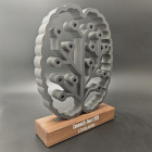 Firmenlogo & Icons im 3D Druck - seitliche Ansicht - Awards Made by ebets