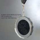 Holz-Glas-Medaille Finn Detailansicht Klebefläche Rückseite - ebets - awards