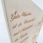 Express Holz Trophäe Natural Detailansicht Schriftgravur - ebets - Awards