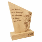 Holz Trophäe Natural mit Gravur - ebets - Awards
