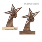 Holz Trophäe Starlight Designbeispiele mit Walnussholz - Awards