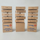 Holzaward Cubex Spin mit Druck und individueller Gravur - Made by ebets
