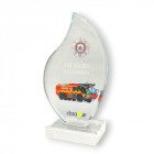 Jade Glas Trophy mit UV Druck - Made by ebets - Awards