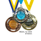 Kinder-Medaille Jonas mit Emblem mit-3D-Domingaufkleber - ebets - awards