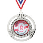 Medaille David 90 mm in Silber mit 3D-Emblem - ebets - awards