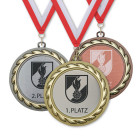 Medaille Florian in Gold, Silber oder Bronze mit graviertem Emblem - ebets - awards