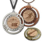 Medaille Sophie mit individuellem Holzemblem - ebets - awards