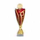 Pokal Budapest in Gold mit roten Elementen - für Feuerwehren im Großformat - Awards