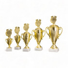Pokal Triest in Gold mit Platz für Sportart Emblem - in 5 Größen erhältlich - Awards