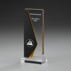 Publish Trophy aus Acryl mit Goldfolie und Druck - Awards