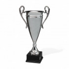 Riesen Pokal in Silber mit schwarzem Sockel inkl. graviertem Sockelschild - Awards