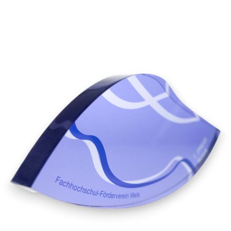 Glas Award Sonderform mit Druck
