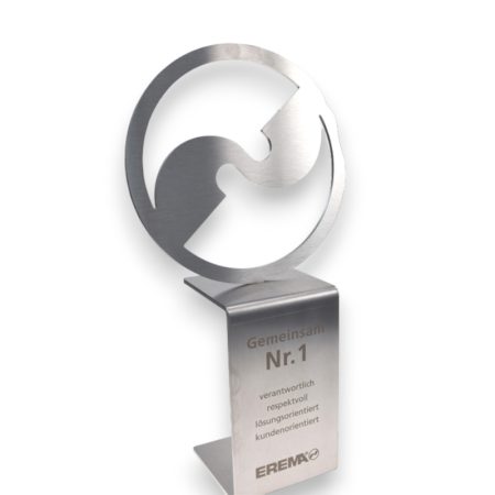 Metall Award im Sonderformat mit Gravur