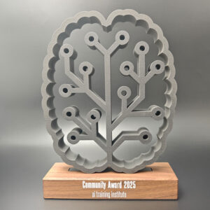 Firmenlogo Icon Community Award im 3D Druck - Made by ebets - awards.at