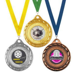 Medaille Fame in 3 Farben und 40 mm Durchmesser - awards
