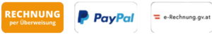 Zahlungsarten awards.at - Banküberweisung, Paypal und e-Rechnung für die österreichische Verwaltung